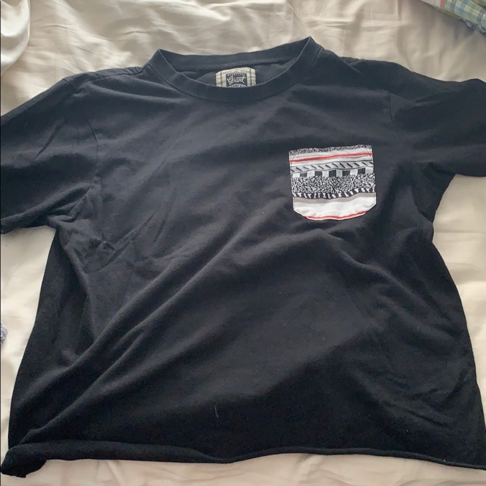 Black Crop Top T- Shirt